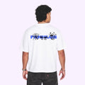 T-shirt FANKLUB Air dealer blanc logo bleu et noir