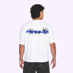 T-shirt FANKLUB Air dealer blanc logo bleu et noir