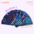 Éventail collab Jindot UV double face 27cm
