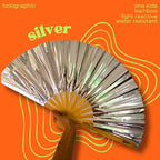 Éventail silver 33cm