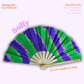 Éventail Sully UV double face  27cm