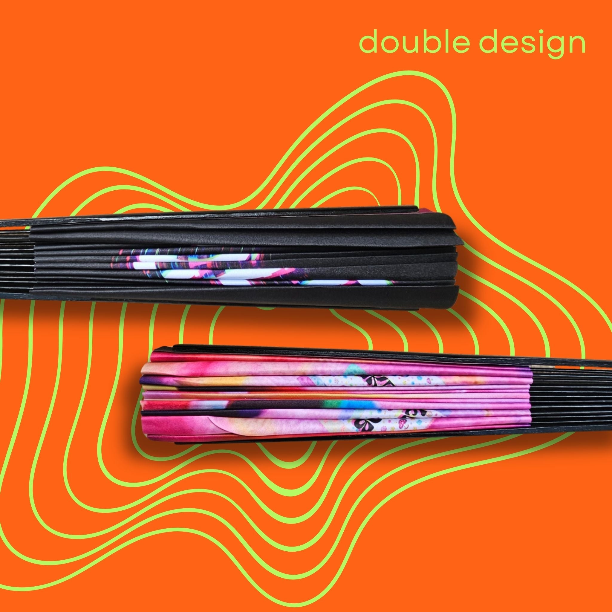 Éventail Air dealer UV double face 27cm