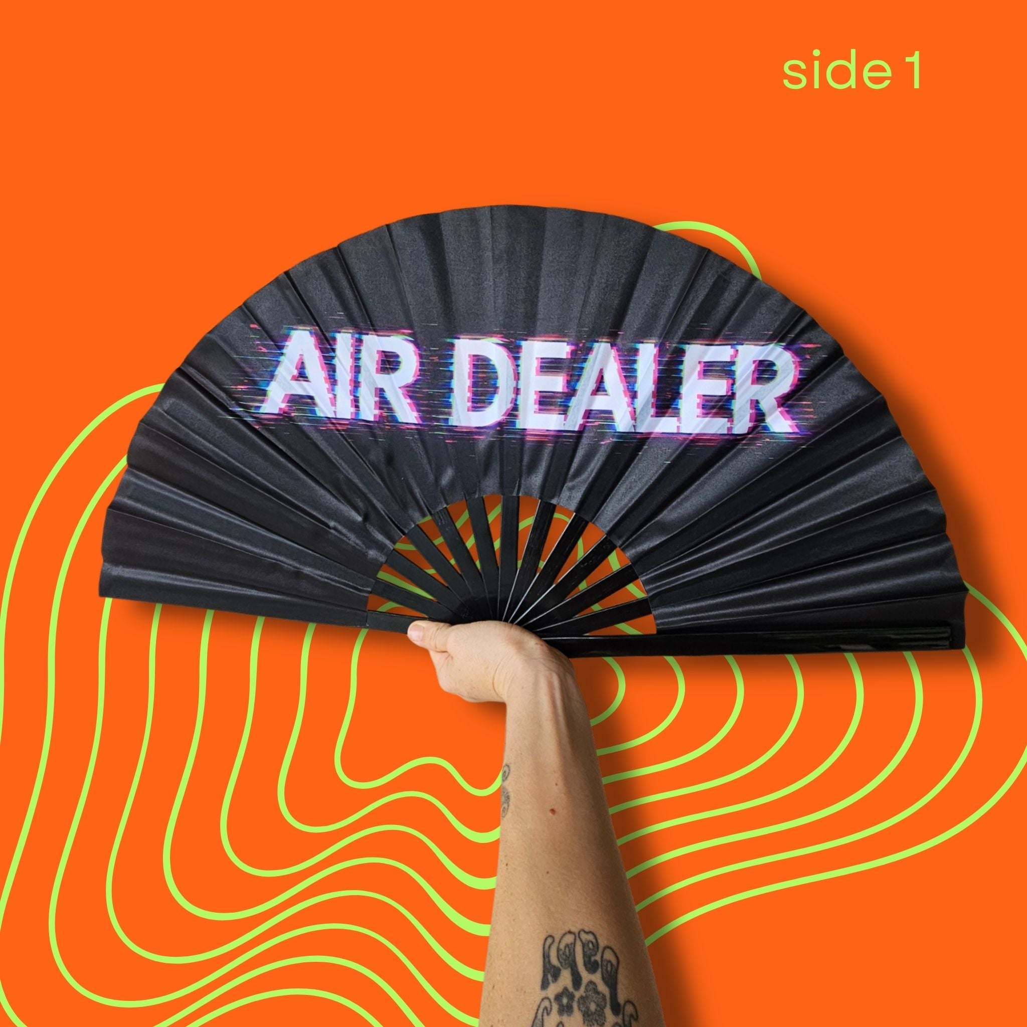 Éventail Air dealer UV double face 27cm