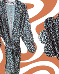 Kimono à motifs léopard