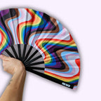 Éventail Be proud UV double face 27cm
