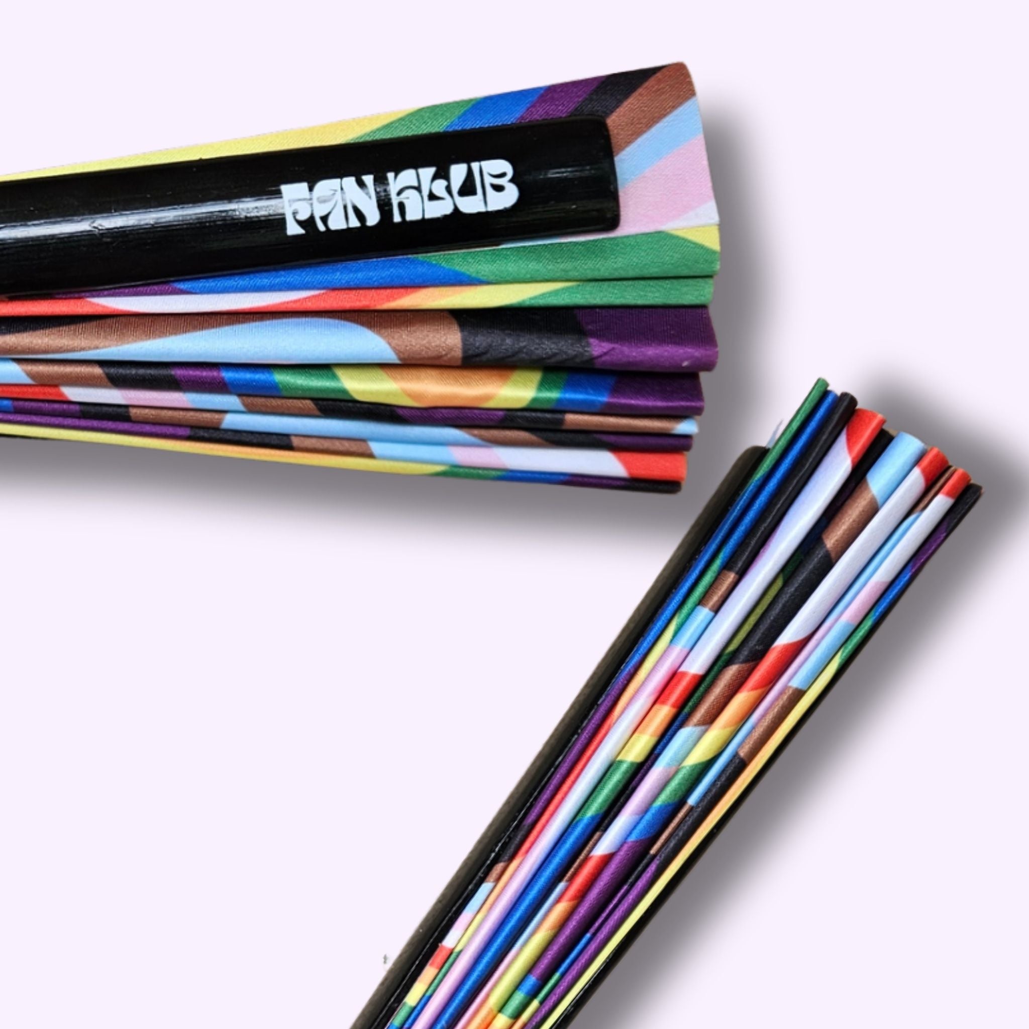 Éventail Be proud UV double face 27cm