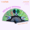 Éventail Mickey mouse UV double face 27cm