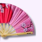 Éventail Cerisier UV double face 27cm