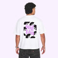 T-shirt ONLY FAN blanc Logo noir et violet