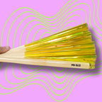 Éventail gold holographique 33cm