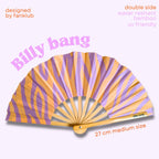 Éventail Billy bang UV double face 27cm