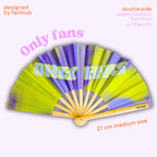 Éventail Only Fans double face 27cm